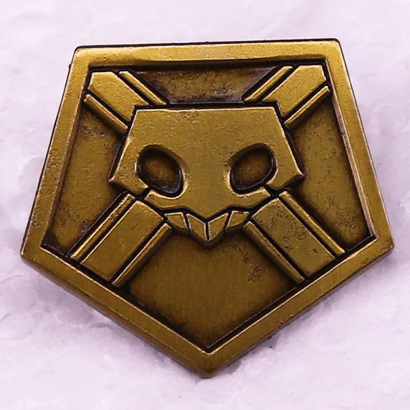Classic Horror Skull Lapel Pin - Metal Dark Skull Brooch for Denim Jackets, Backpacks & Hat Decoration Gift