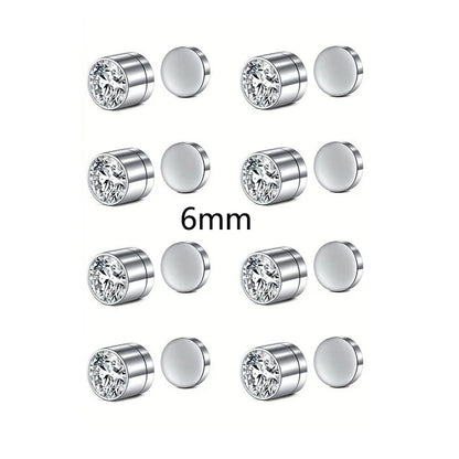 Magnetic Faux Nose Stud Set - 2 Piece No Piercing Punk Style Women’s Vintage Nose Jewelry