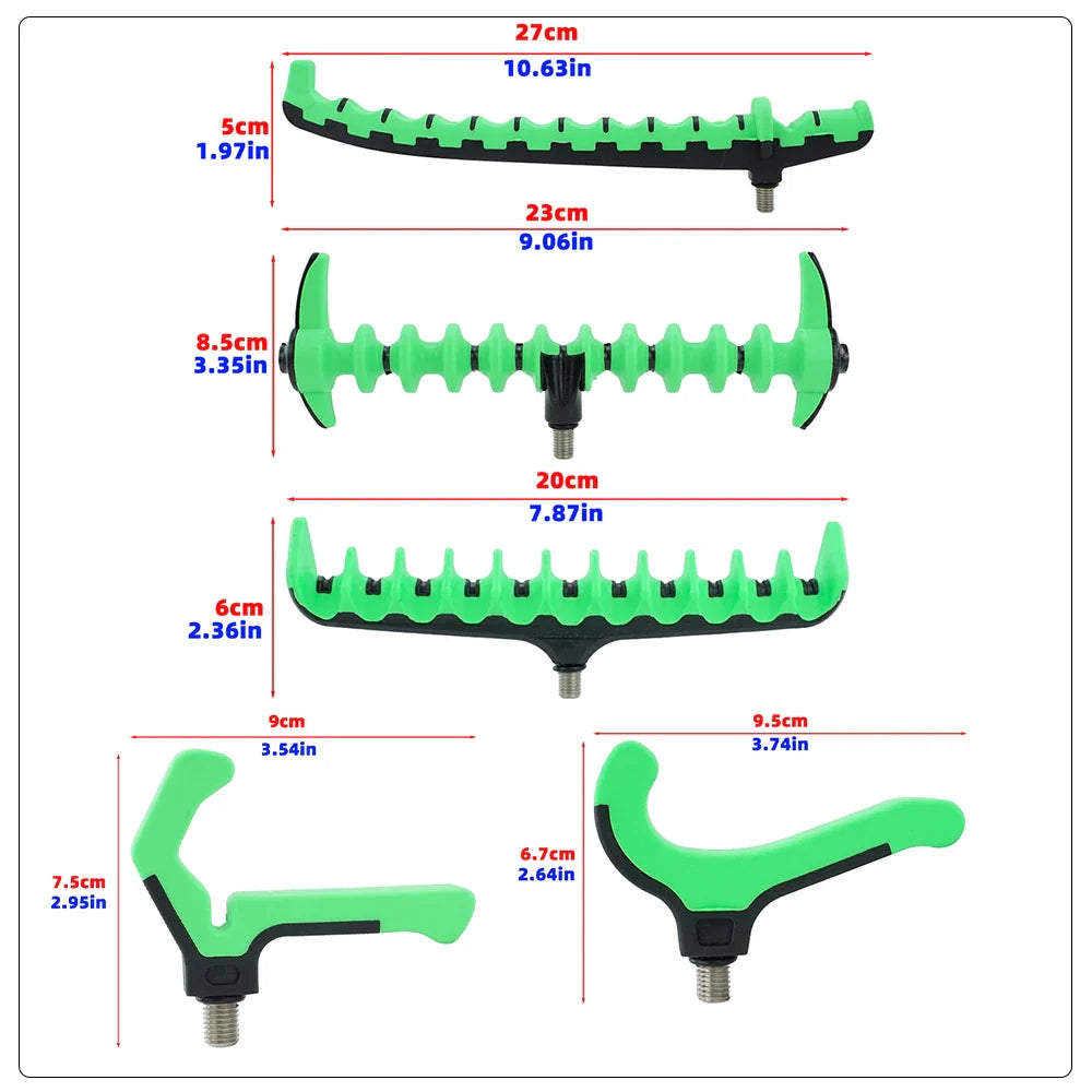 Hirisi Feeder Rod Rest Head – Plastic Carp Fishing Buzz Bar Accessory AC202
