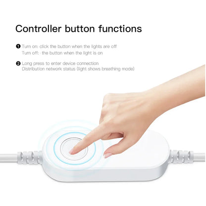 Zigbee 3.0 Smart LED Strip Controller, DC 5V/12V/24V Dimmer RGB/RGBW/RGBCCT CCT Single Color, Compatible with Tuya, Alexa & SmartThings, 2Mqtt Support