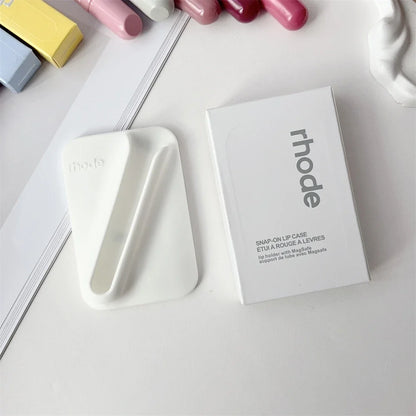 Rhode Long-Lasting Lip Gloss Holder - Magnetic Snap-On Lipstick Case for MagSafe Phone Clips