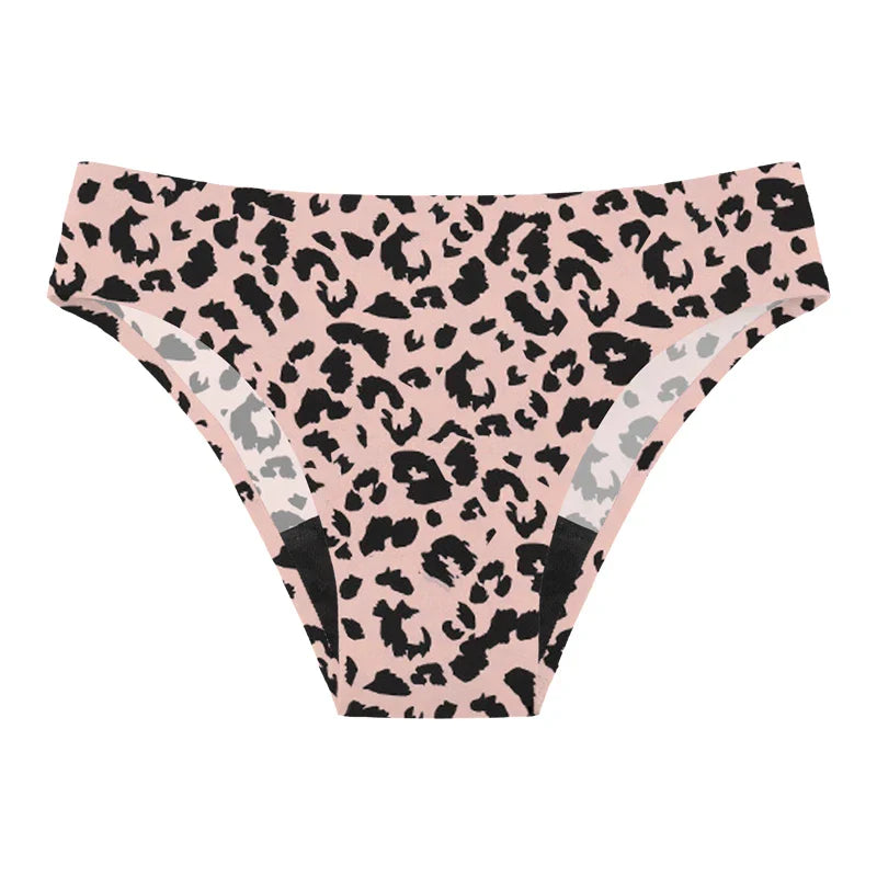 Teen Girls Seamless 4-Layer Leakproof Period Swim Bikini — Fast-Absorb Menstrual Beachwear