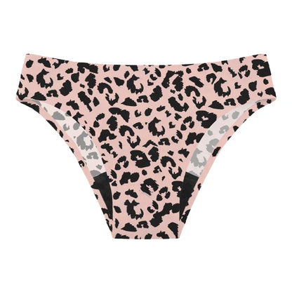 Teen Girls Seamless 4-Layer Leakproof Period Swim Bikini — Fast-Absorb Menstrual Beachwear
