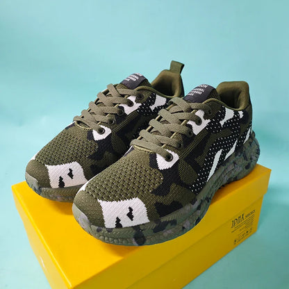 Men’s Camouflage Running Shoes – Breathable Lightweight Sports Sneakers for Jogging, Hiking & Fitness Training
