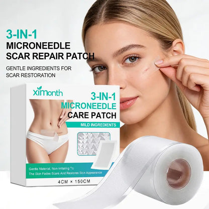 3-in-1 Microdarts Care Patches - Mild Microneedle Hydrocolloid Scar Sheets Self-Adhesive Skin Repair Bandages