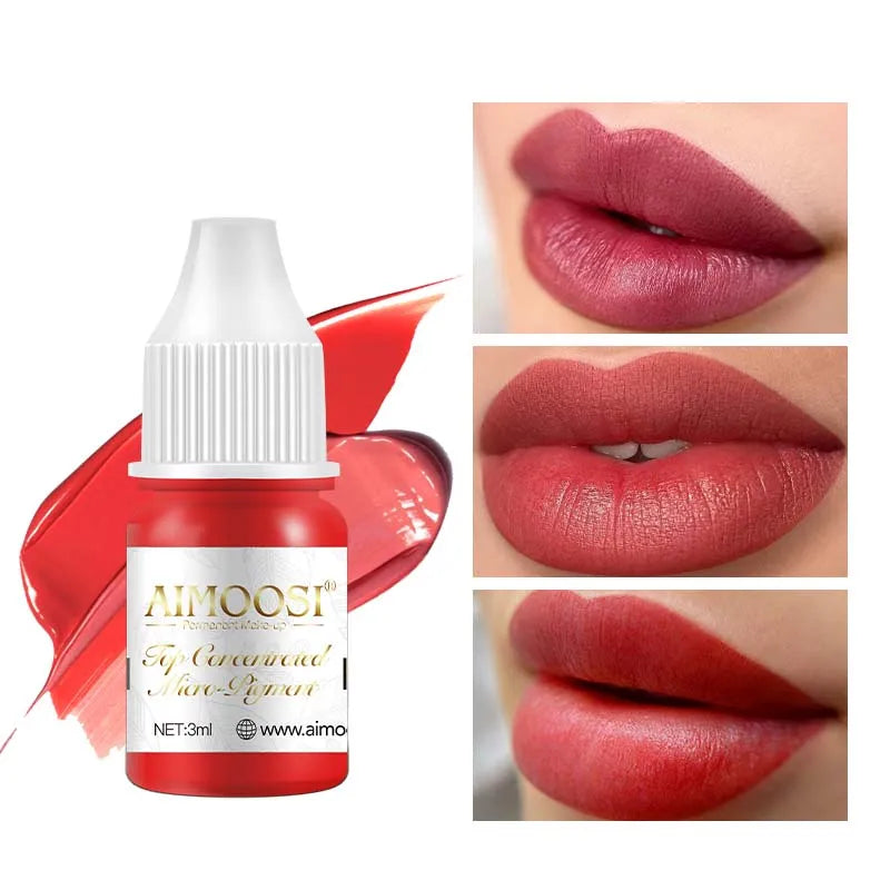 Top Tattoo Microblading Paint Ink: New 3ml Pigment for Semi-Permanent Body Art - Eyebrows, Eyeliner, Lips Tint Makeup Supplies