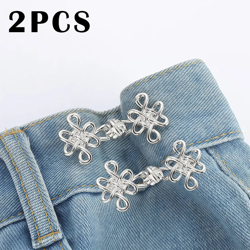Knot Waist Buckle - Detachable Non-Sew Waist Tightening Accessory
