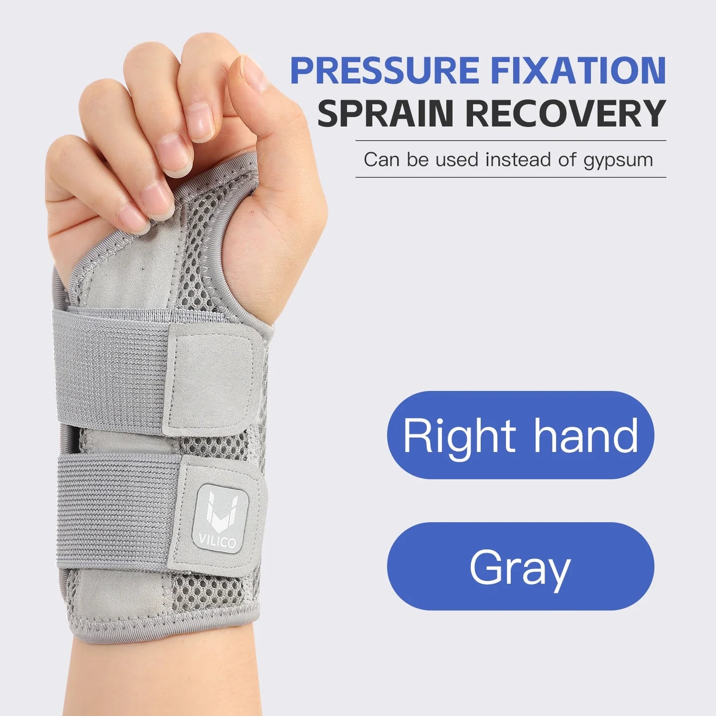 Wrist Brace for Carpal Tunnel — Hand Support with Splints for Arthritis, Tendonitis, Sprains & Wrist Pain, 1PC