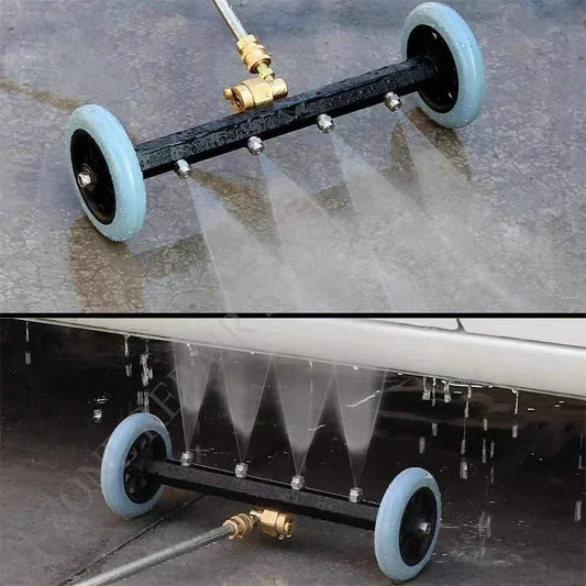 5000 PSI High-Pressure Car Washer – 16 Inch Electric Chassis Cleaning Water Broom with Dual Extension Rods for Vehicles & Motorcycles