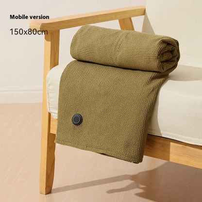 USB Electric Wearable Heated Blanket – Washable Warmer with 3 Adjustable Temperature Levels for Women