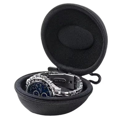 Portable EVA Watch Travel Case - Waterproof Zipper Storage Organizer Box for Smartwatch Holder and Protection