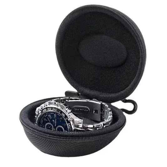 Portable EVA Watch Travel Case - Waterproof Zipper Storage Organizer Box for Smartwatch Holder and Protection