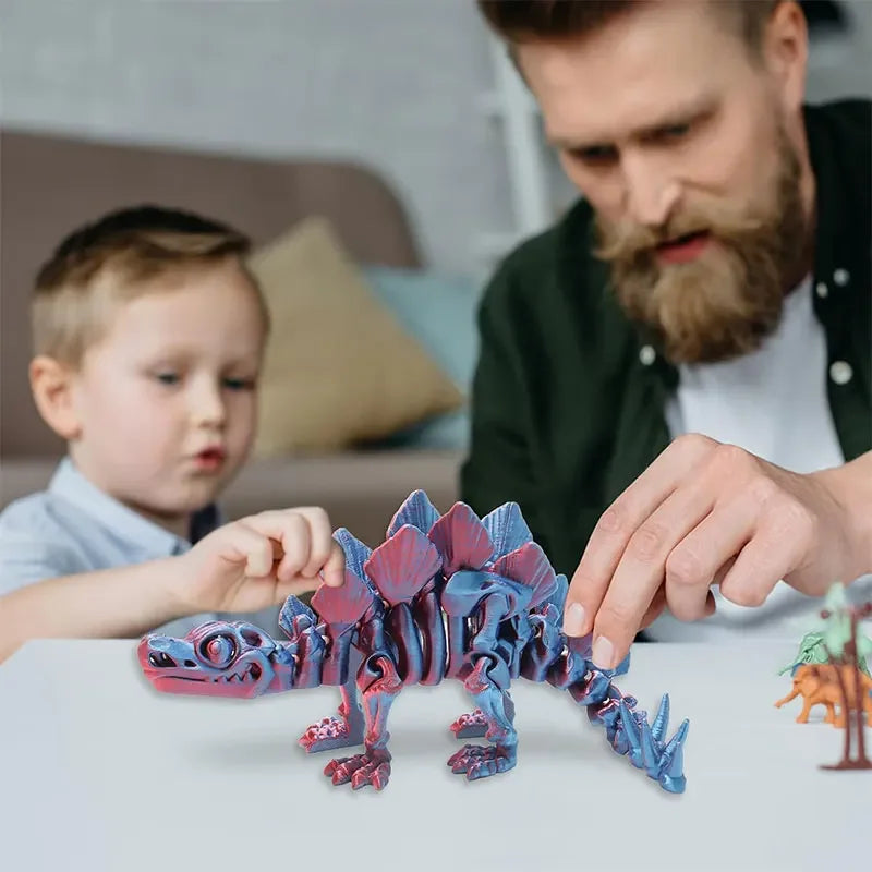 3D Printed Tyrannosaurus Rex Model - Realistic Jointed Movable Dinosaur Figure Toy & Desktop Decoration Gift