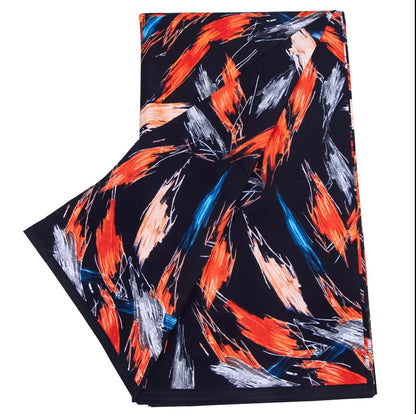 African Ankara Wax Print Fabric - 100% Cotton Real Wax African Patchwork Material for Dresses A-29