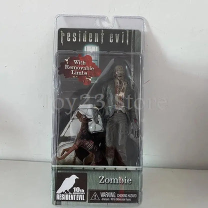 NECA Redfield Hunk Zombie Action Figure Set – Includes Dog Licker and Walker, Chris Redfield Collectible Model Toy