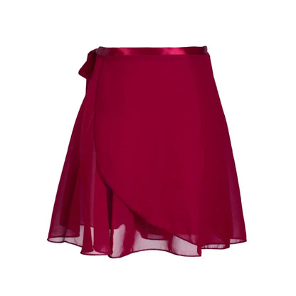 Adult Chiffon Ballet Tutu Skirt - Wrap Dance Skirt for Women & Girls Gymnastics Training