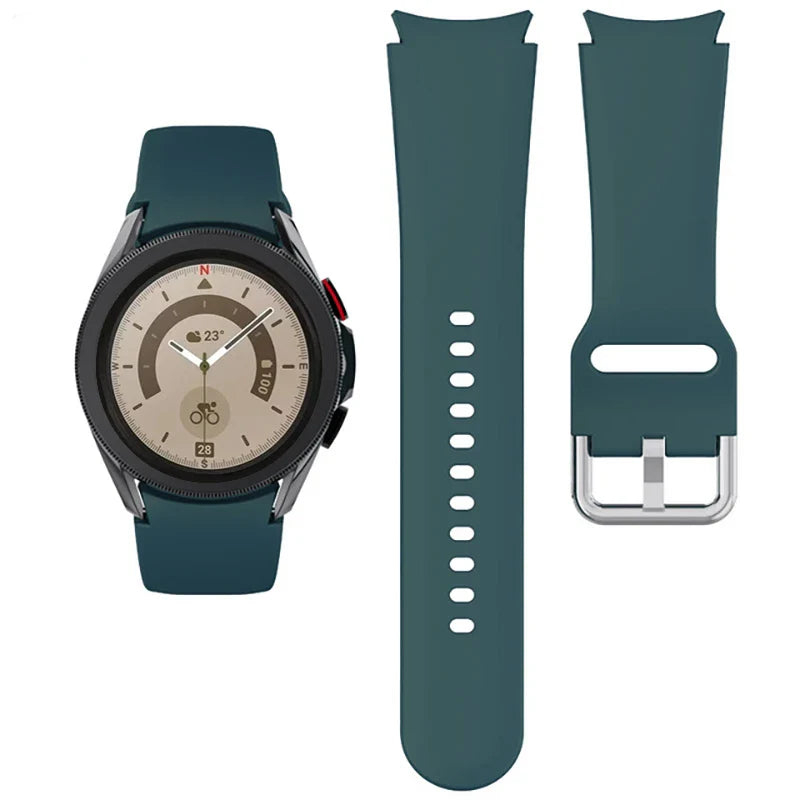Silicone Replacement Strap for Samsung Galaxy Watch – Sport Bands for Watch 4, 5, 6, 7 (40-47mm)
