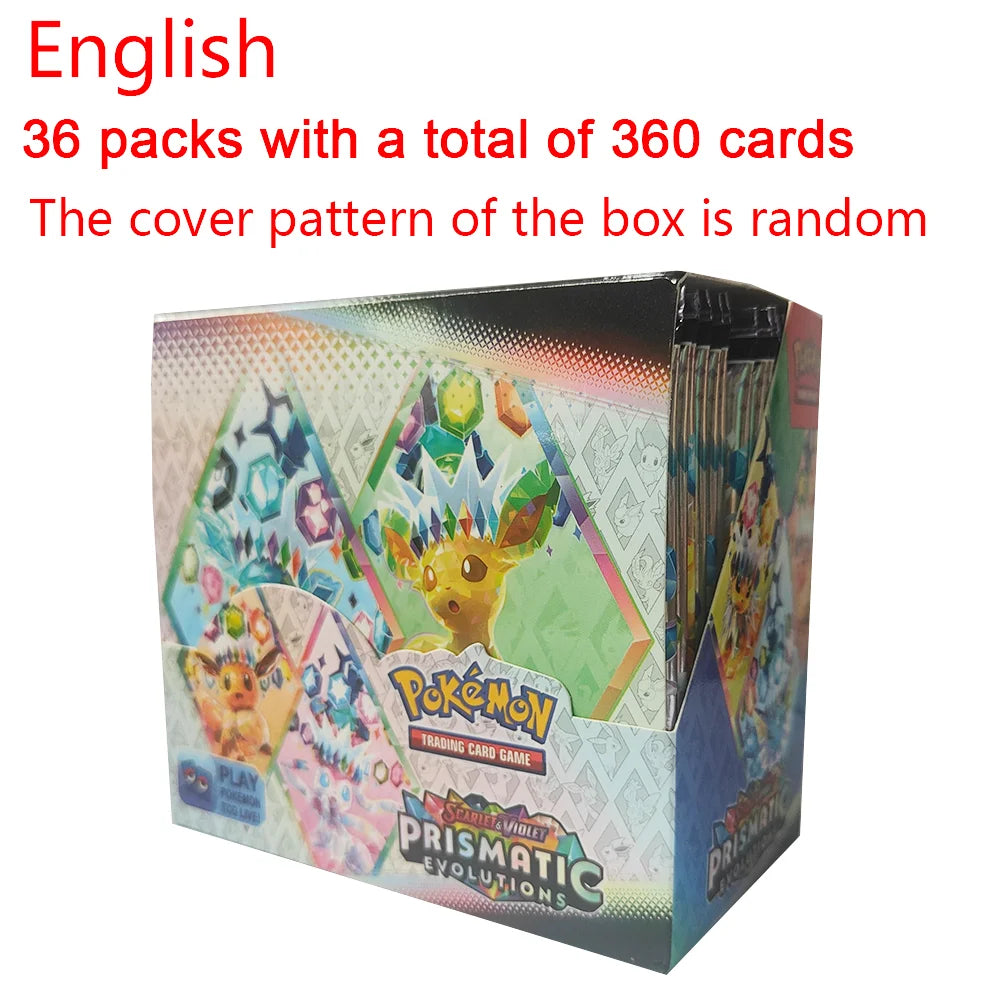 360PCS Pokémon Trading Card Booster Set – Destined Rivals, Prismatic Evolutions & Scarlet & Violet 151 PALDEAN English Cards Pack