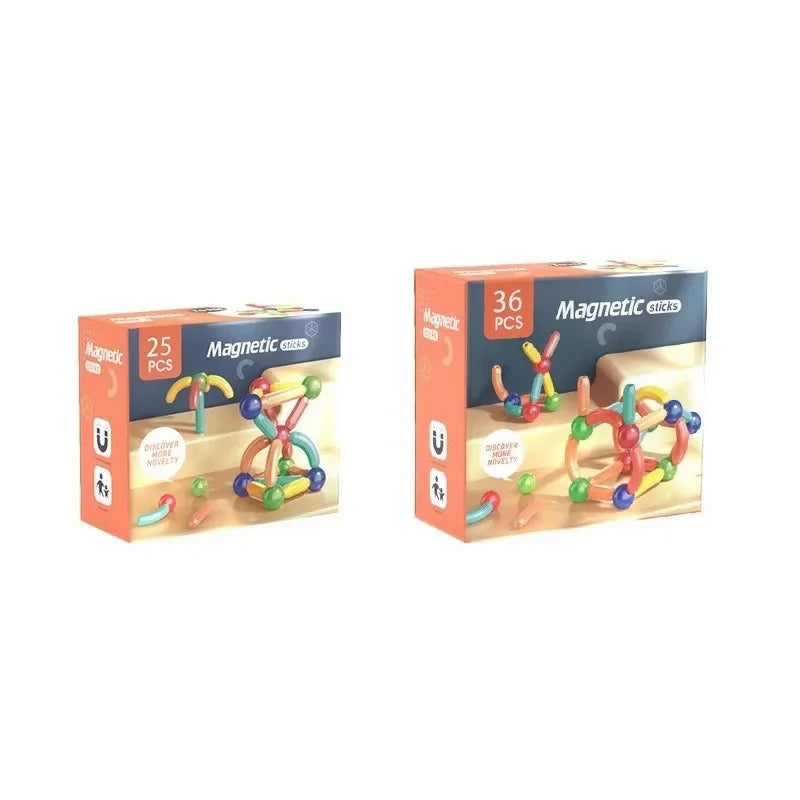 Magnetic Building Block Cube Set - Creative STEM Puzzle Toy for Baby Brain Development & Early Learning