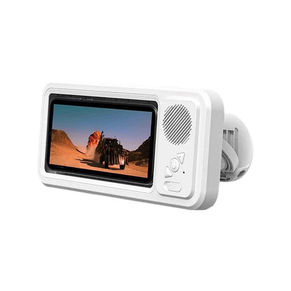 Z07 Waterproof Bluetooth Speaker Phone Holder – Wall Mounted Shower Bathroom Touchscreen Stand for Hands-Free Video & Music Streaming
