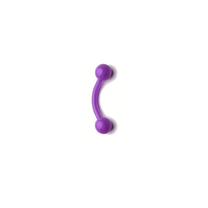 8mm Colorful Plastic Piercing Studs - Soft Lip, Nose & Cartilage Body Jewelry