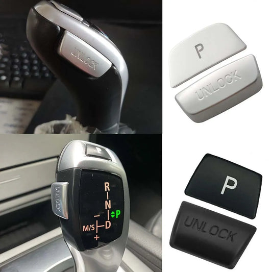 BMW Gear Shift Unlock Button Cover Sticker – Interior Trim Protection for 1–7 Series, X3–X6 (F20–F16 Models)