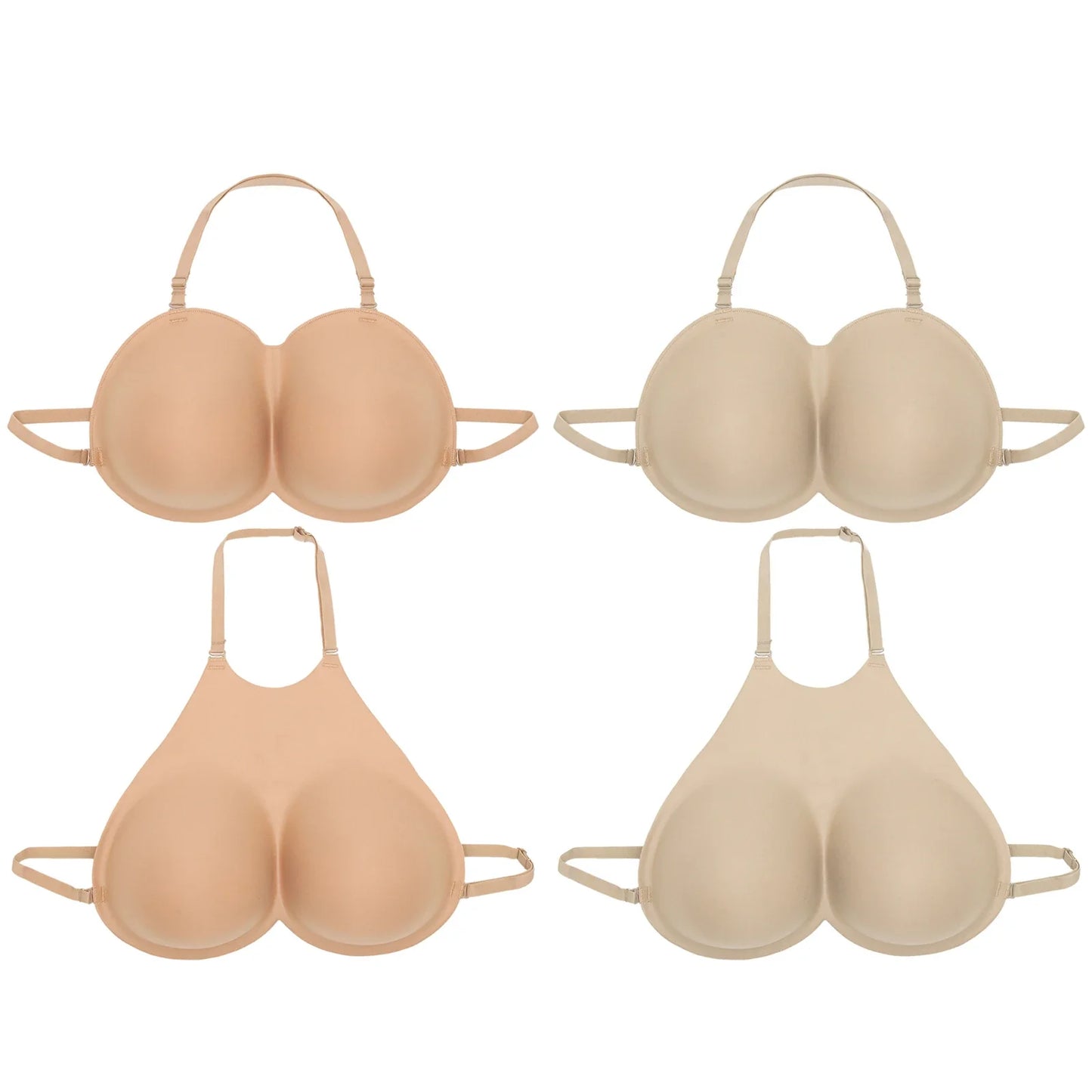 Fake Boobs Breastplate — D Cup Silicone Breast Forms for Transgender, Crossdresser & Drag Queen