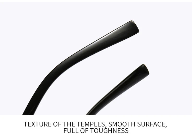 Fashion Rimless Sunglasses – Classic Small Square Frameless Shades for Men & Women, Summer Travel Eyewear