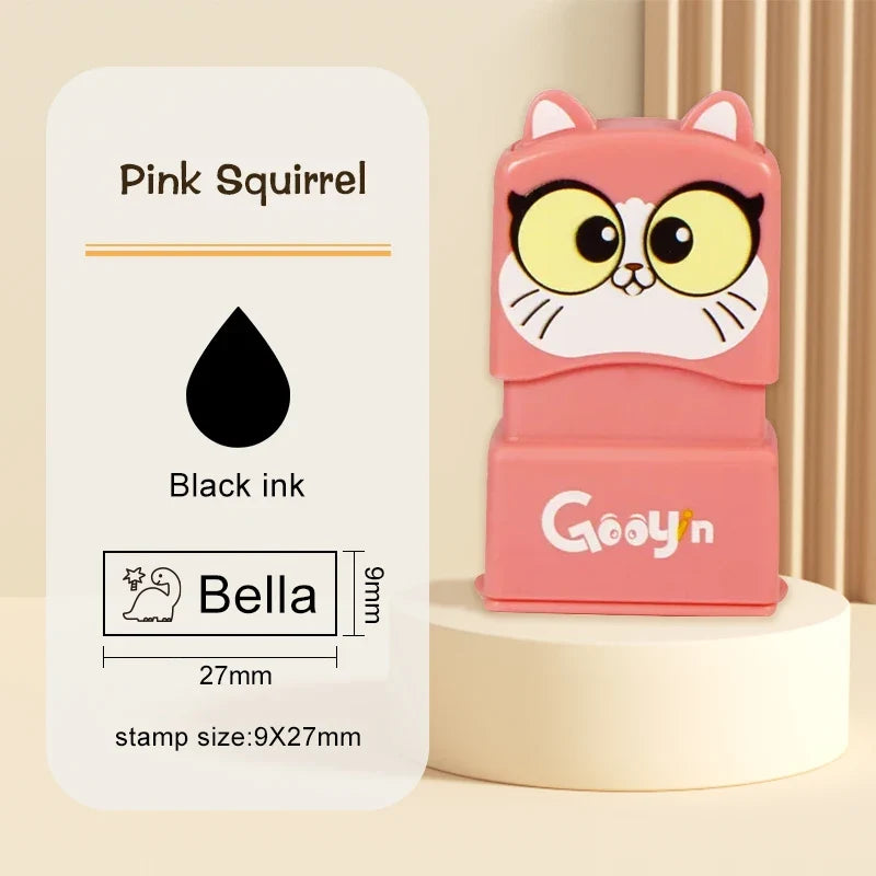 Custom Name Stamp for Kids - Waterproof Washable Personal Label Stamp for Clothes, Socks, School Items & Daily Essentials