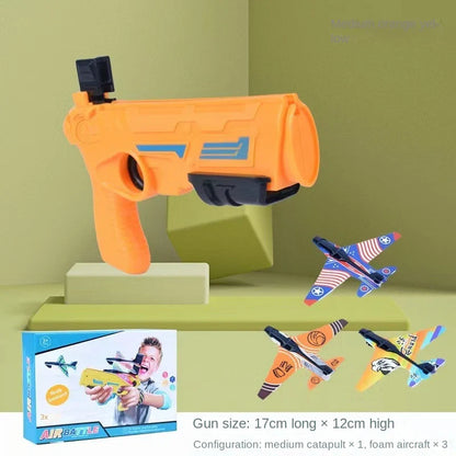 Outdoor Parent-Child Sports Toy - Children's Ejection Aircraft Shooting Game Set - Boy's Gift Shooting Aircraft Toy