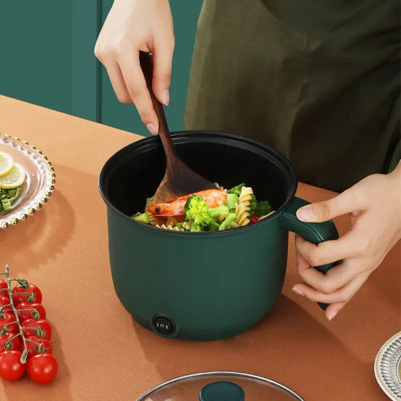 1.5L Mini Home Cooking Pot – Multifunctional Rice Cooker & Non-Stick Electric Stockpot with Safe Materials