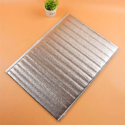 Aluminum Foil Cooler Bag – Insulated Folding Thermal Picnic Bag, Portable Food and Drink Delivery Carrier
