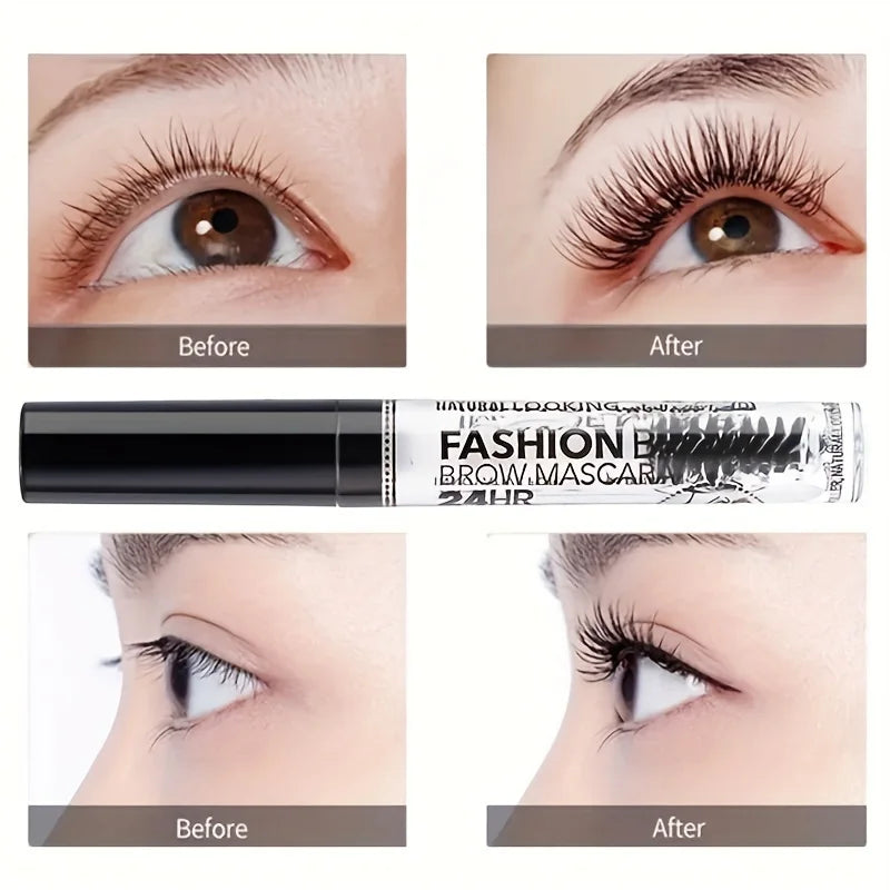 Transparent Eyelash Serum Gel - Waterproof Lash Enhancing & Nourishing Treatment for Fuller-Looking Lashes