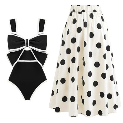 Blue One-Shoulder Ruffle Floral Monokini Swimsuit with Cover Up Sexy One Piece Beach Swimwear for Women Summer