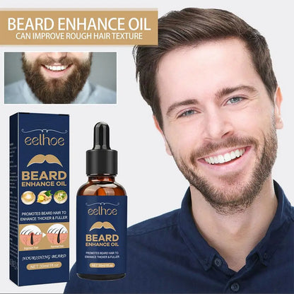 30ml Men’s Beard Growth Oil – Nourishing Beard Care Serum for Softening, Strengthening, Thickening & Grooming Styling Beard Oil for Fuller Beard Growth