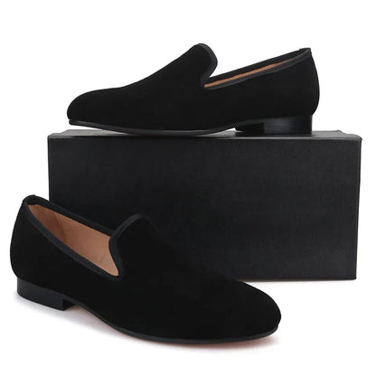Men's Red Bottom Loafers - Solid Slip-On Party & Dress Shoes Size 38-48