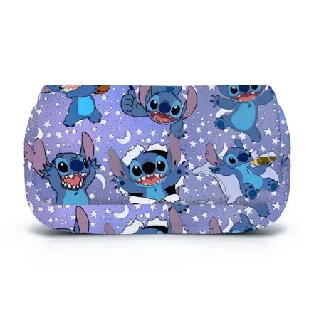 Stitch Fully Printed Flap Pencil Case – Kawaii Anime Stationery Box for School Girls