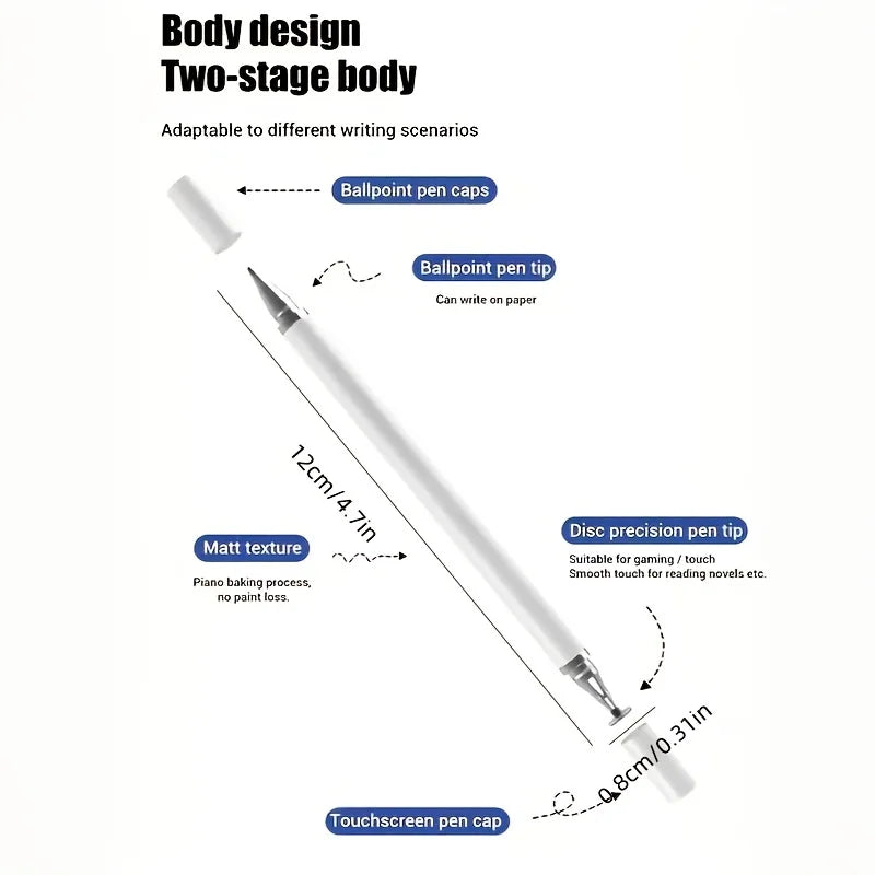Universal Stylus Pen – Touch Screen Pen for Android, iPhone, iPad & Tablets, Apple Pencil Compatible