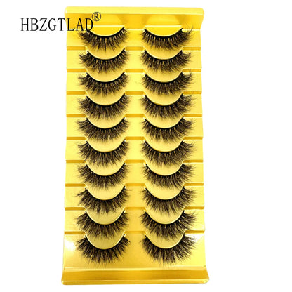 38 Styles 10 Pairs 3D Mink False Eyelashes – Natural Short & Long Fake Lashes Makeup Extension Kit