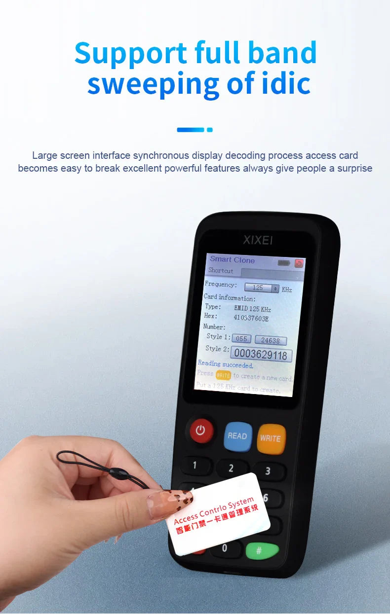 New RFID Smart Card Reader X7 – 125kHz Badge Copier & 13.56MHz NFC Decoder, Duplicator for IC/ID Chip, Ntag213/215 Key Writer