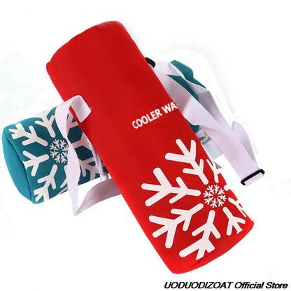 Universal Insulated Water Bottle Cooler Bag - Leakproof High Capacity Outdoor Bottle Pouch with Ice Pack