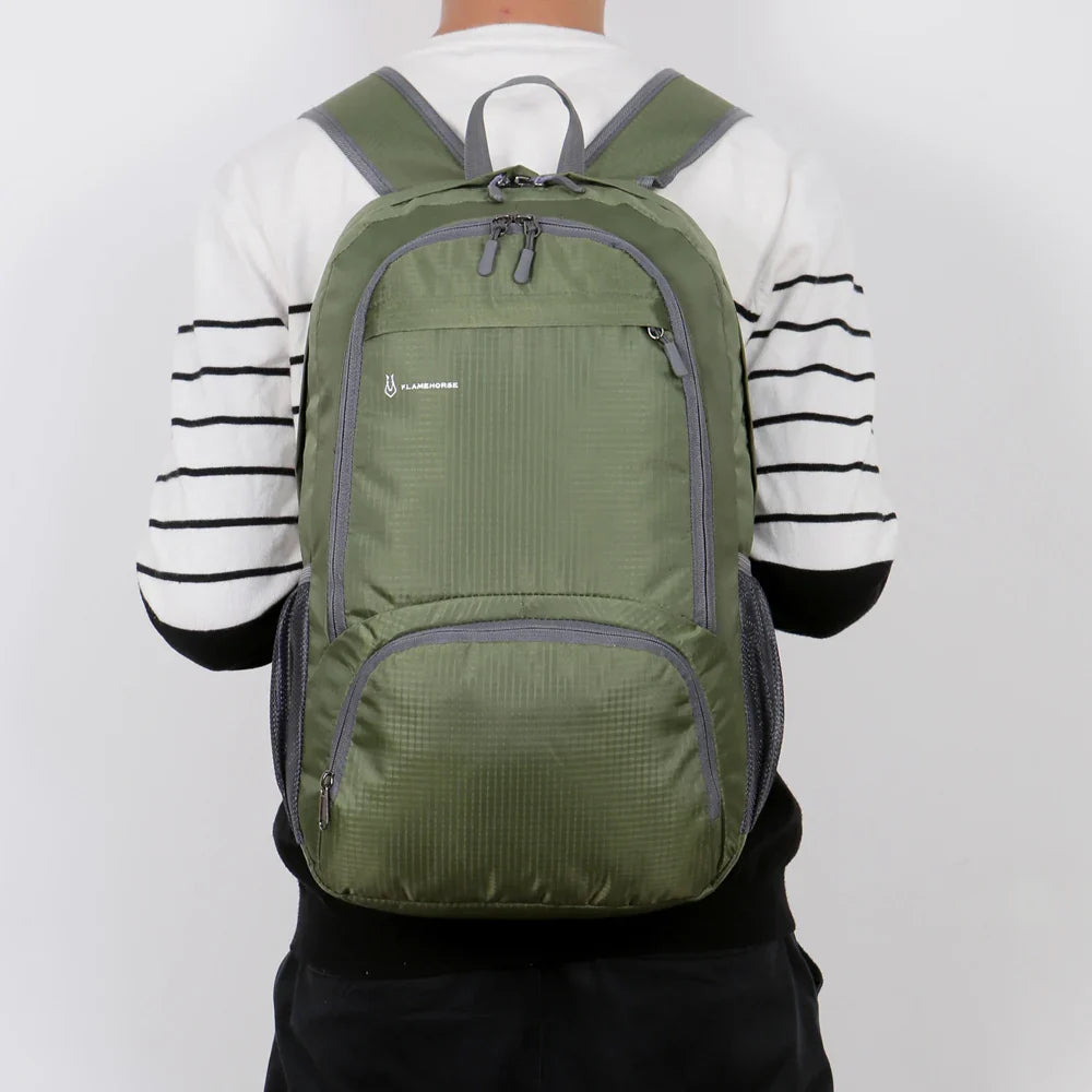Lightweight Foldable Backpack - Waterproof Packable Daypack for Men & Women, Travel, Hiking, Outdoor Cycling & Camping Bag