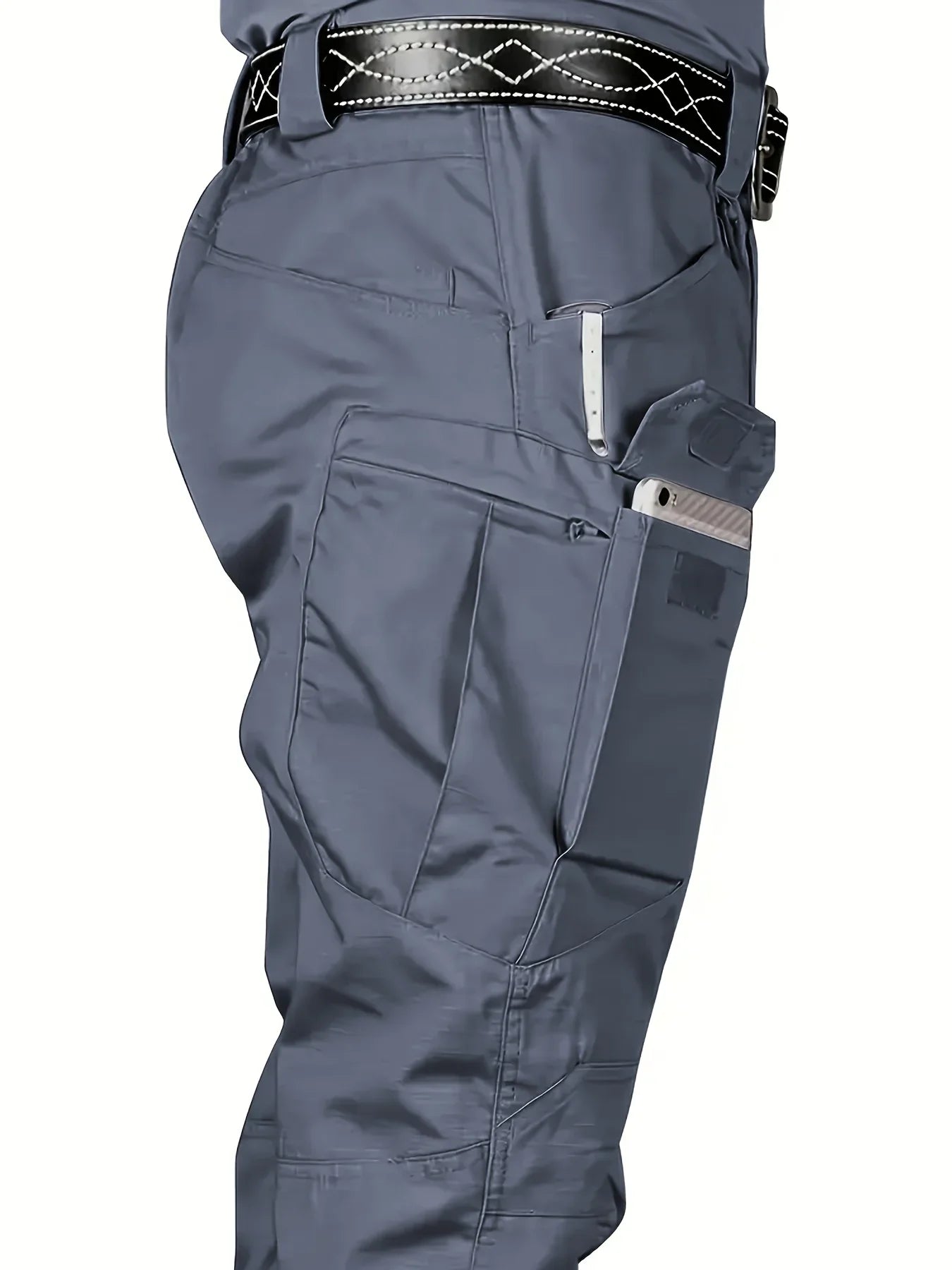 Men’s Tactical Cargo Pants 6XL – Waterproof Multi-Pocket Outdoor Hiking & Fishing Casual Sports Trousers Plus Size Fit