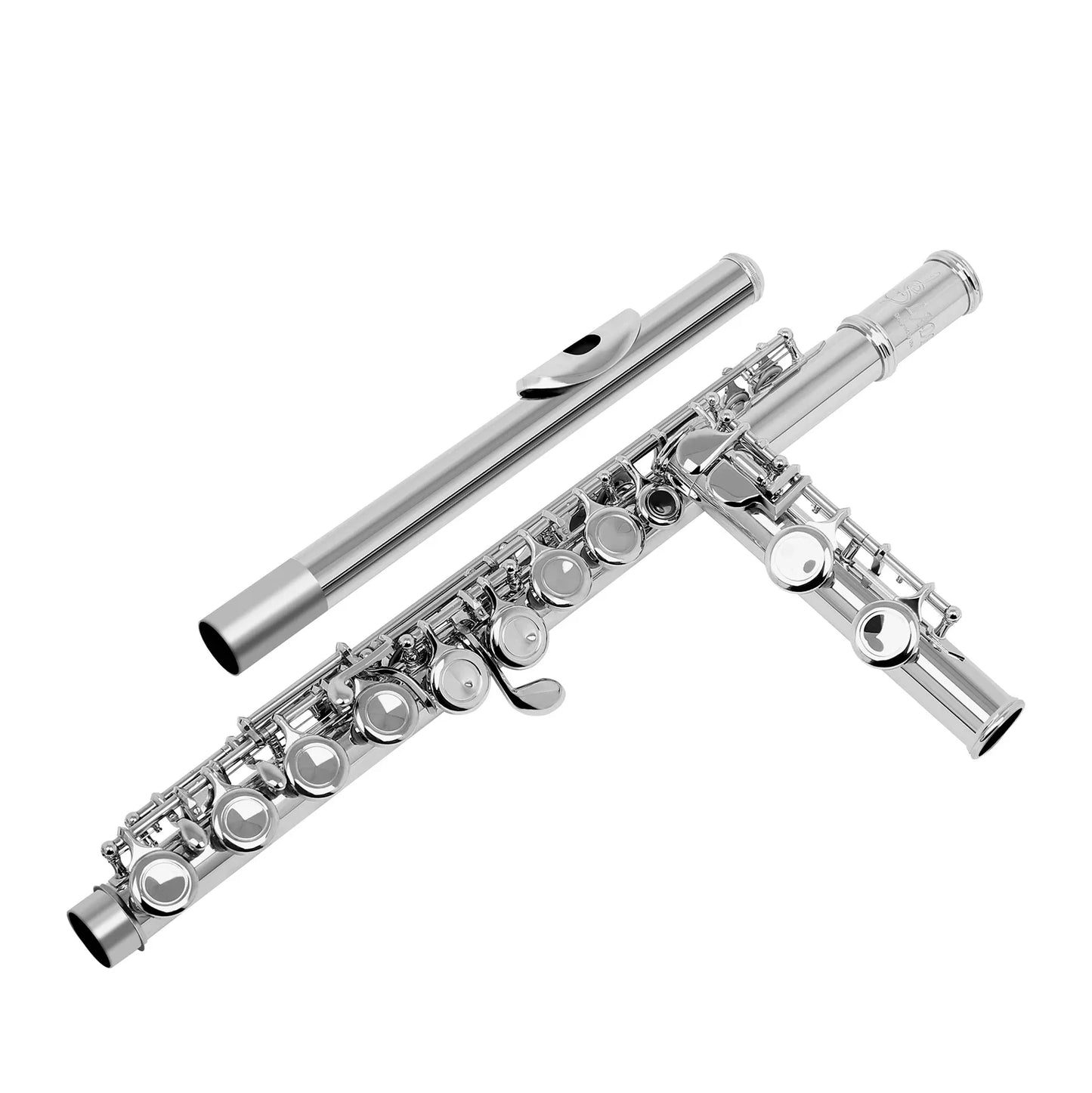 SLADE 16 Closed/Opened Hole C Key Professional Transverse Flute – Concert Musical Instrument with Box, Cleaning Cloth, Stick & Gloves