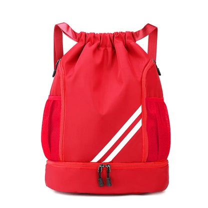 Fitness & Sports Backpack | Gym Bag for Women & Men, Basketball, Soccer, Football Storage with Drawstring Training Knapsack