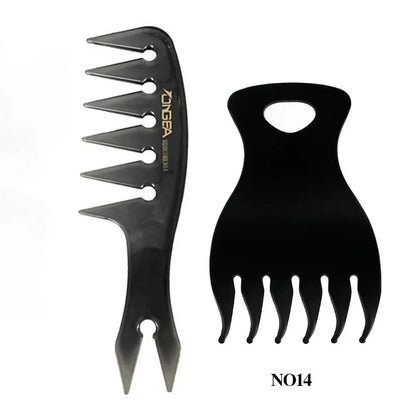 Men's Professional Wide Tooth Hair Comb & Brush – Barber-Grade Hair Styling Tool for Men