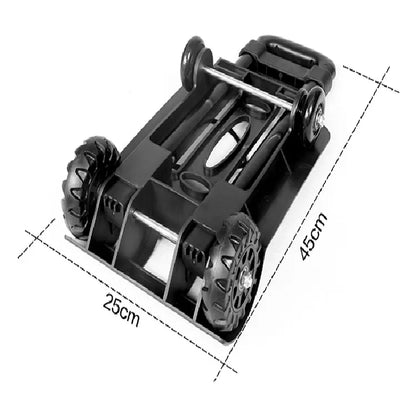 2/4-Wheeled Small Truck with Foldable Pull Rod – Portable Grocery, Luggage & Household Shopping Cart