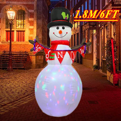 Christmas Inflatable Decoration – LED Light Toy Ornament for Xmas Party, New Year, Indoor and Outdoor Garden Decor