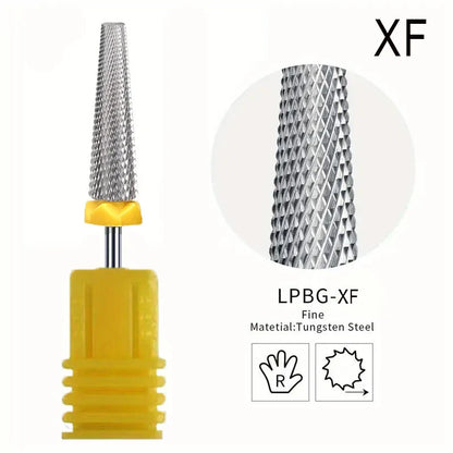 5-in-1 Extra Long 24mm Tungsten Carbide Nail Drill Bits – Safe & Efficient Gel Polish Acrylic Removal Tool