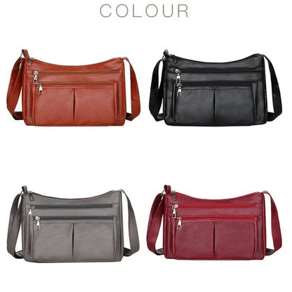 Women’s Korean Shoulder Bag - Luxury Style Soft Leather Versatile Crossbody Handbag
